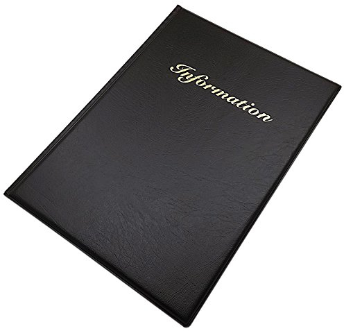 Informationsmappe DIN A 4 mit 12 Fächer/Folienöffnung oben/MJ-Design-Germany Made in EU in verschiedenen Farben (Schwarz)