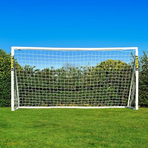 Porte da calcio FORZA Garden [9 misure] | Porte da calcio resistenti alle intemperie | Montaggio rapido: ogni gol conta! (Porta Da Calcio Locking, 3,7m x 1,8m)