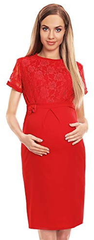 Selente Mummy Love Robe élégante Grossesse/maternité/Allaitement. Fabriquée dans l'UE.