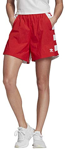 Adidas Damen Sport Shorts LRG Logo Short, Lush red/White, 38, FM2637