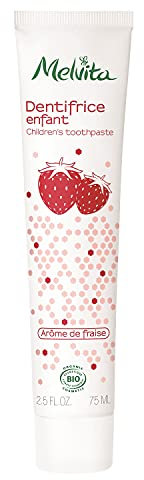 Melvita - Dentifricio per Bambini Aroma Fragola - Formula Delicata per l'Igiene Orale - Tubo da 75 ml