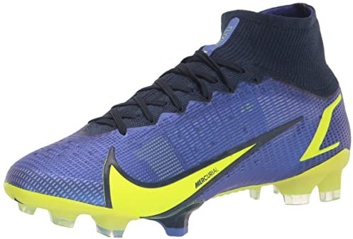 NIKE Unisex Mercurial Superfly 8 Elite Fg Soccer Shoes, Sapphire Volt Blue Void, 11 UK