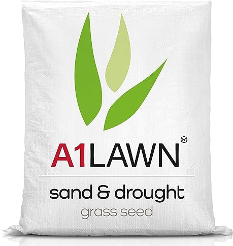 A1 Lawn – Sand and Drought Grass Seed, A1 Lawn Grass Seed for Dry and Sandy soils – Ideal for New lawns, Over-Seeding and Patch Repair, (AMPRO11)