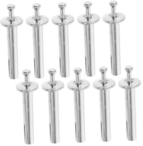 ROMISBABA 10pcs 8x50mm Drive Nail in Anchor Concrete Nails Cement Anchors for Wall Installation Heavy Duty Fast Fixing