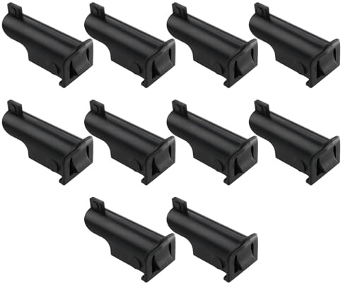 eMagTech 10 Stück Falttür-Anbautür-Bauteil aus Kunststoff Kompatibel mit Haller Kompatibel mit USM Kompatibel mit USM Haller Schwarz