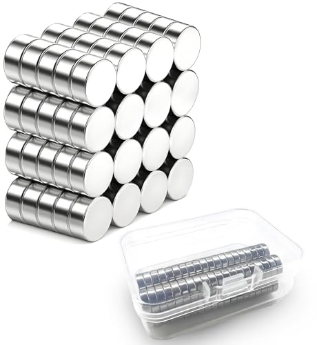 NXPUXP 80 Pezzi Magneti Neodimio,8 x 3 mm Calamita Rotondo Calamite Potenti,Calamite per Lavagna Magnetica,Frigo,Artigianato,Decorazioni