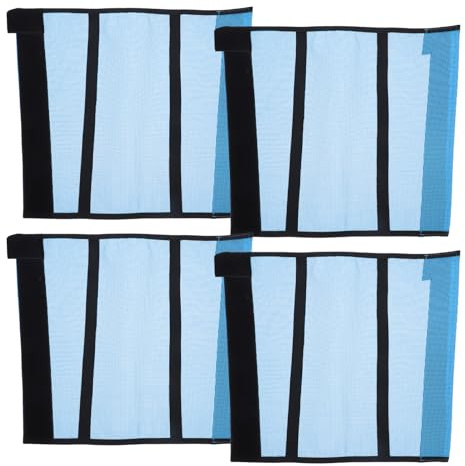 UPKOCH 4 pièces Lot de Guêtres Chevaux Maille Respirante Protection Anti-Mouches pour Soins Équins pour Élevages et Compétitions