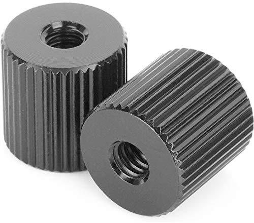 ChromLives Magischer Arm Stativmutter für Kamera, Zylindermutter, Anschlussmutter mit 1/4 Zoll Gewinde Mittelloch für Bewegliche Magische Reibungsarme, Stativ-Rigs, Fassmutter 2 Stück