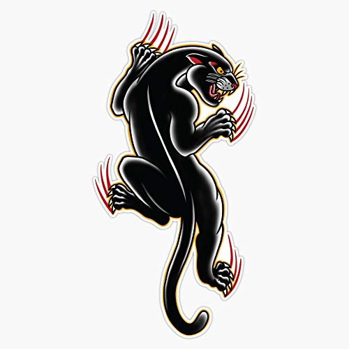 Traditional Tattoo Panther Illustration Waterproof Vinyl Window Bumper Sticker Decal 5