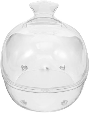 Cabilock Inodoro Transparente para Hámster Bordes Profundos Caja de Baño de Arena para Mascotas Pequeñas Suministros para Hámster Lavabo para Baño Adecuado para Jerbos y Chinchillas