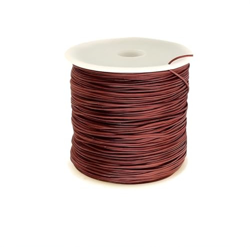 Fashewelry 100 Yards Nylon Beading Thread Cords 0.8mm Saddle Brown Macrame Chinese Knotting Cord String for DIY Necklace Bracelet Craft Jewellery Making