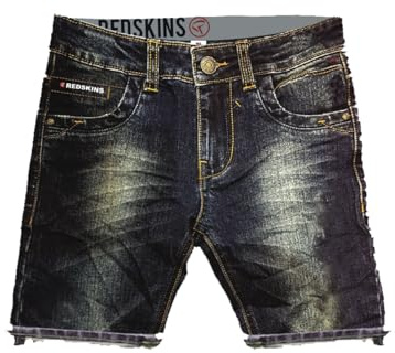 REDSKINS Junior Shorts Pantalons Joggings Leggings et Chinos Enfants Garçon Fille, Bermudas Unisex Niños, Blue Jeans,