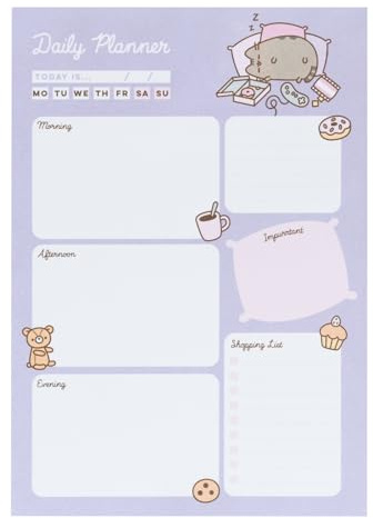 Grupo Erik | Bloc Notes Bureau A5 Pusheen Moments | Planning Journalier | Bloc Notes A5 Planificateur | To Do List, Papeterie Kawaii, Blocs Mémo, Fourniture Scolaire