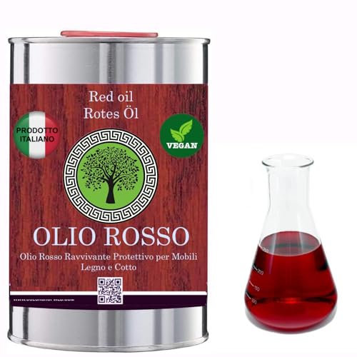 OLIO PAGLIERINO ROSSO NATURAL, protezione biologica di mobili e pavimenti pietra naturale e COTTO, incolore - naturale (1 LITRO)
