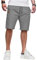 ZOXOZ Kurze Hose Herren Shorts Herren Sommer Chino Shorts Baumwolle Cargo Shorts Freizeithose Kurz Mit Taschen Grau S