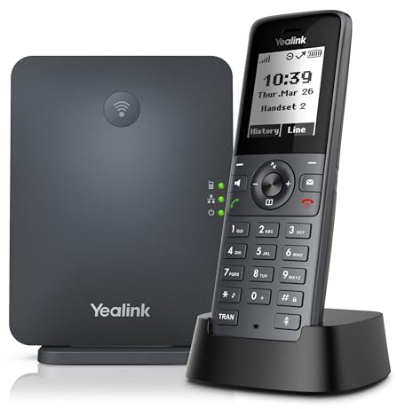Yealink Teléfono IP W71P Negro LCD (YEALINK W71P)