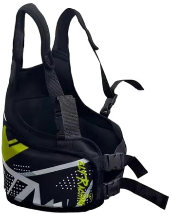 Okiyakusama Karting Protezione Costole Adulto Go Kart Pettorina Protettiva Ergonomica Accessorio Regolabile Materiale Poliestere Traspirante Adatto a Uomini E Don, Giallo