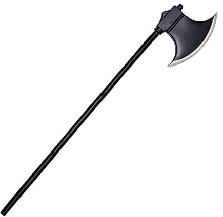 Reheyre Halloween Cosplay Weapon Prop Costume Accessories Large Halloween Demon Scythe Sickle Axe Fork Prop for Costumes and Cosplay D One Size