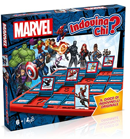 Winning Moves Marvel Indovina Chi? Gioco da tavolo, The Avengers, i Guardiani della Galassia e del Wakanda sono inclusi in questo gioco di indovinelli, regalo per i giocatori dai 6 anni in su