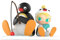 POP MART Baby Molly X Pingu Fishing Time Figure Actionfiguren Sammelfiguren Sammler Kunstspielzeug Spielzeug Figuren Geschenk 1PC