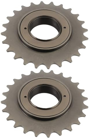 The Lord of the Tools 2pcs Roues Libres à 24 Dents pour Vélo à Vitesse Unique Diamètre Intérieur 34 Mm Diamètre Extérieur 100 Mm pour Chaîne 1/2 X 1/8 Marron