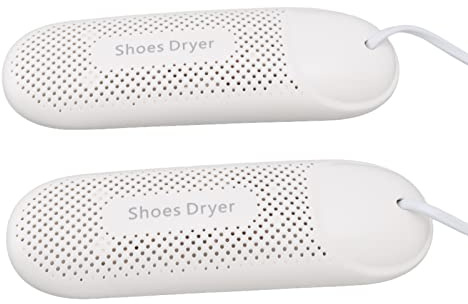 Funien Sèche-Chaussures à 360 Degrés, Chauffage de Démarrage Portable avec Contrôle Précis de la Température, Désodorisant pour Chaussures Mouillées pour Filet à (Lumière violette prise EU 220V)