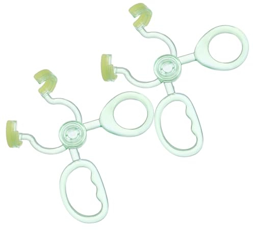 HANABASS Lot de 2 Bâtonnets d'Application et Retrait de Lentilles Invisibles Portables Verts, Outil Réutilisable Ergonomique pour Lentilles de Contact, Accessoires Pratiques pour Voyage et