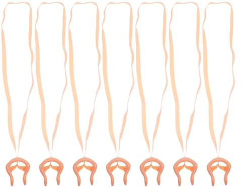 KOMBIUDA 7 Pezzi Clip Nasali Impermeabili da Nuoto in Silicone con Corda, Tappi Nasali e Adulti, Protezione Nasale per Piscina e Allenamento, Confezione da 7 Pezzi con Custodia Portatile