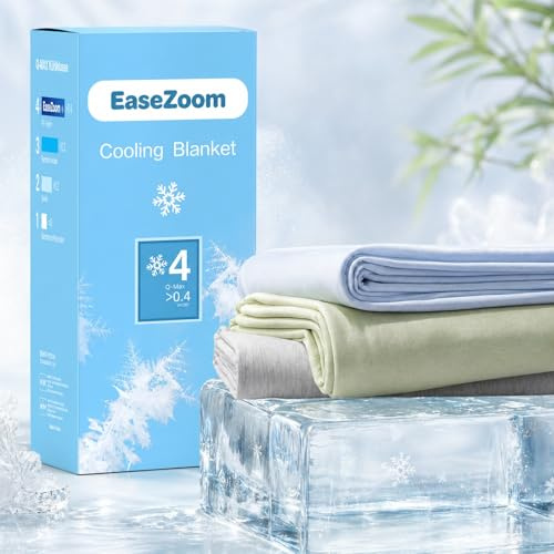 Kühldecke Decke für heiße Schläfer,sofortiges kühlendes Gefühl, Cool-Touch Sommerdecke gegen Nachtschweiß,leichte atmungsaktive Decke für Bett Sofa Couch Reisen,Erwachsene Kinder,Avocadogrün,152x203cm