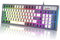 Clavier de jeu filaire RGB avec 8 LED Chroma Rétroéclairage Colorblock Clavier ergonomique 26 touches Anti-ghosting 96 touches Gravure laser Sensation mécanique pour PC Mac ordinateur portable PS4