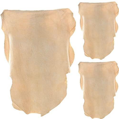 Absorber Towel for Car Chamois Drying Towe Cleaning Accessories, Leather Chamois Cloth Natural Shammy Drying Towel Dryer for Car Wash Care, Super Absorbent（3 Pack）