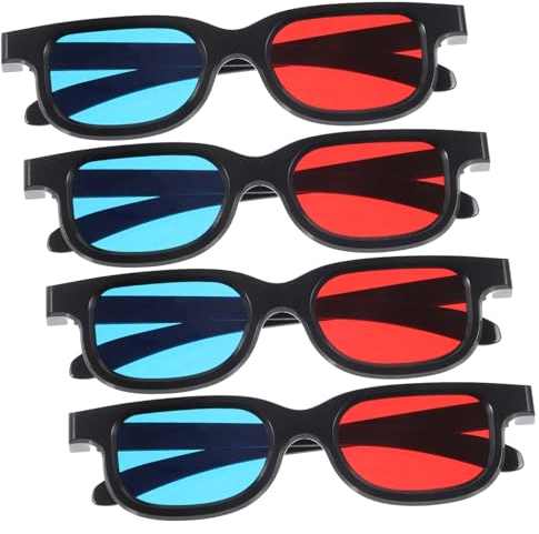 3D-Brille fürs Kino mit Rot und Blaugläsern aus Kunststoff