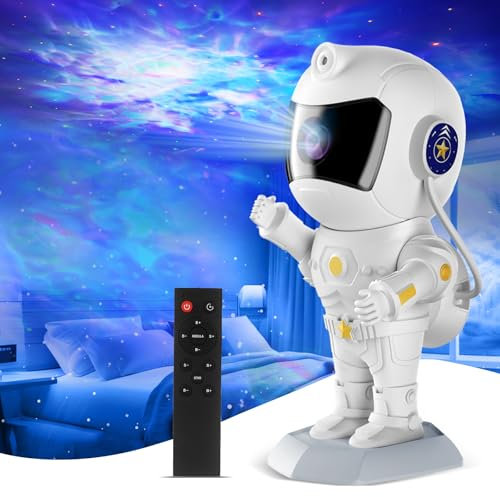 XIAOER Astronaut Galaxy Star Projector Night Light for Ceiling Bedroom Starlight Space Nebula Sky Star Lamp Projector with Timer Remote Christma Birthday Halloween Gifts for Kids Boy Teen Baby Toddler