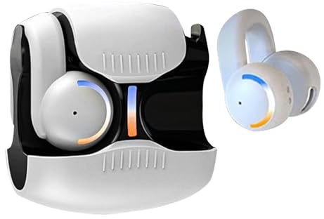 Auricolari a clip, comodi auricolari wireless con cancellazione del rumore, vestibilità sicura e leggera, stile orecchio aperto, sport, corsa, sonno, viaggi, allenamento, doccia, escursionismo
