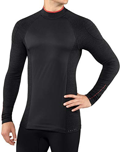 FALKE Herren Wool SK Therm Skistrümpfe, Black, XL-XXL