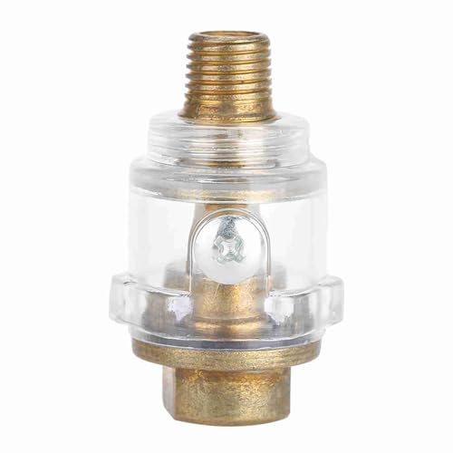 Lubricador de aceite de 1/4 BSP Mini en línea de aire herramienta lubricante de aceite, compresor de aceite de aceite de lubricación automática para herramienta neumática, tubo de compresor de aire
