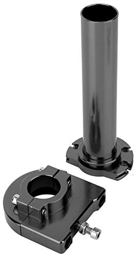 Motorrad Lenker, Akozon 22mm Aluminium Lenker Griff Modifizierter Quick Twister Lenker Gasgriff (Schwarz)