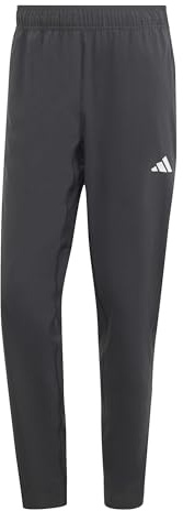 adidas Men's Train Essentials Training Woven Pants, Black/White, XL