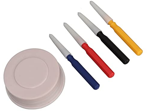 Kit de Reparación de Pluma de Engrasador de Reloj, Bolígrafo de Aceite de 4 Piezas, Diferentes Tamaños de Punta, Accesorio de Reparación de Relojes, Juego de Vasos de Pluma de