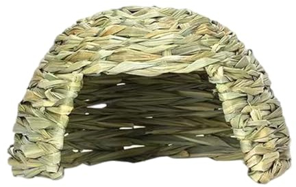 Rabbits Hideaways Grass House Straw Cave Play House For Small Pet Warm Hideouts House For Cage Hamsters Hideaways Cave