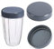 UEIOAVL Repuestos para batidoras de vaso, 2 piezas de tapa de repuesto para exprimidor con sello de anillo de goma compatible con Nutribullet 600W 900W (gris)