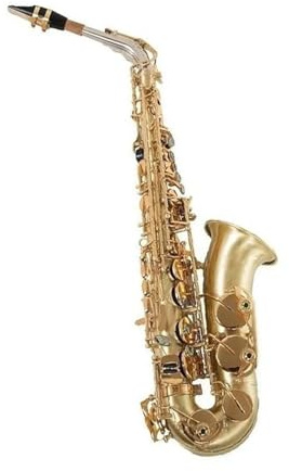Professionell Saxofon Professionell Altsaxofon I Guldlack EB mässing