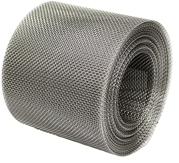 2mm Hole Rodent Mesh - Stainless Steel Wire Mesh Roll to Block Rats and Mice - 10m x 50mm Roll Rat Mesh for Blocking Vents, Airbricks, Cracks, by The Mesh Company