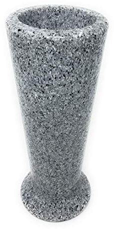 OPTIMUM Vase funéraire Fin en Plastique (Granit Gris Clair) avec Piquet en métal, marqueur funéraire, décorations pour Tombe, Support de Fleurs en Pierre tombale, Jardin, pelouse et Cour