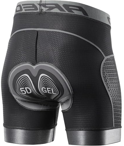 Lixada Cykelunderkläder för män vadderade 5D gel vadderade cykelshorts snabbtorkande halkskydd MTB cykel ridshorts