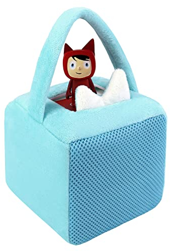 Tasche für Tonies Box, mit Schutzhülle für Toniebox Ohren, Sturzsicher und Staubgeschützt, Aufbewahrungbeutel für Toniebox, Geschenk Jungen 3-5 Jahren, Blau
