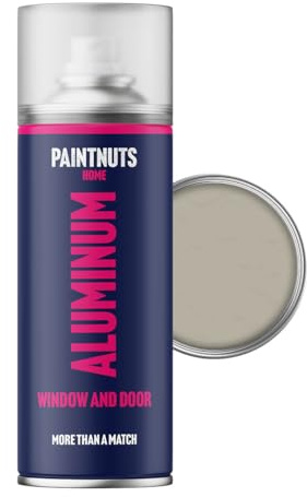Paintnuts Aluminium Window & Door Paint - RAL-7032 - PEBBLE GREY Matt 400ml Spray Can