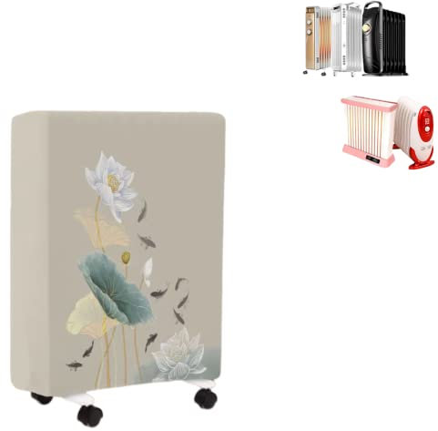 WTAIS Couvercle Anti-Poussière Radiateur Rempli D'Huile, Housse de Rangement électrique, Anti-Rayures/étanchéité, Housses en Tissu élastique de Protection, Accessoires pour radiateurs