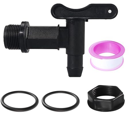 NYGGTYK 1 juego de conexión de grifo de agua, manguera de acoplamiento de agua, grifo de conexión de agua para cubo, tapón de cubo de jardín portátil