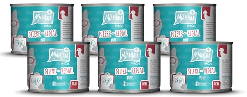 MjAMjAM VetCat - Premium Nassfutter für Katzen - Diät - Niere - Renal - Pute, 6er Pack (6 x 200g), getreidefrei